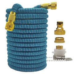 Expandable High Pressure Garden Water Hose w/ Double Metal Connector