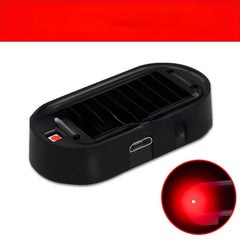 Solar & USB Power Car Alarm Wireless Warning Security Light Simulated Dummy Anti-Theft Caution Lamp LED Flashing