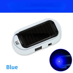 Solar & USB Power Car Alarm Wireless Warning Security Light Simulated Dummy Anti-Theft Caution Lamp LED Flashing