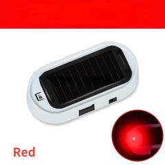 Solar & USB Power Car Alarm Wireless Warning Security Light Simulated Dummy Anti-Theft Caution Lamp LED Flashing