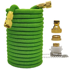 Expandable High Pressure Garden Water Hose w/ Double Metal Connector