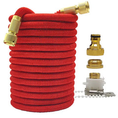 Expandable High Pressure Garden Water Hose w/ Double Metal Connector