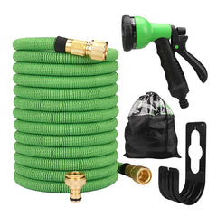 Expandable Garden Water Hose w/ Double Metal Connector