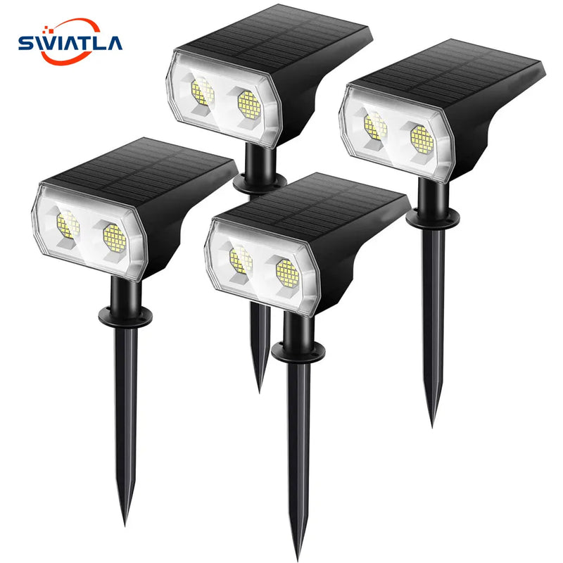 48 LEDs Solar Light Outdoors Landscape Spotlights,