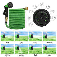 Expandable Garden Water Hose w/ Double Metal Connector