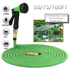 Expandable Garden Water Hose w/ Double Metal Connector